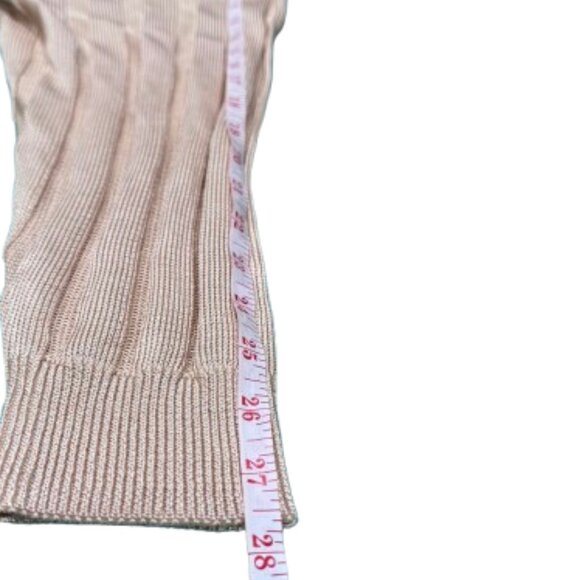 Free People Next Level Tunic in Marzipan Champagne Gold Oversized Sweater (SZ L) - Picture 12 of 16